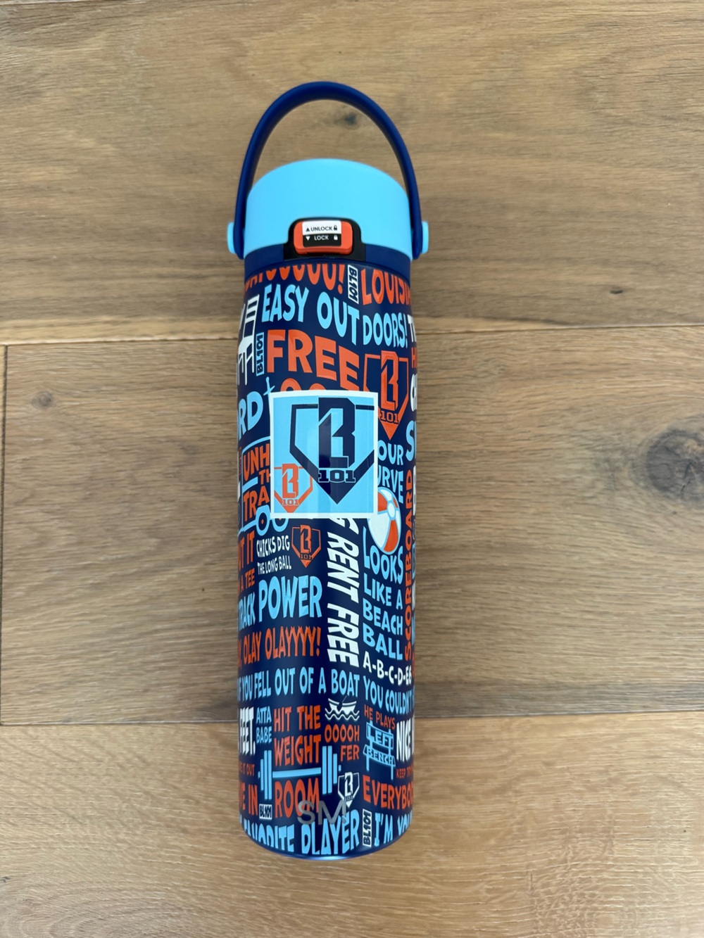 Baseball Lifestyle 101 Trash Talk Mesa Sport Water Bottle -24oz -New